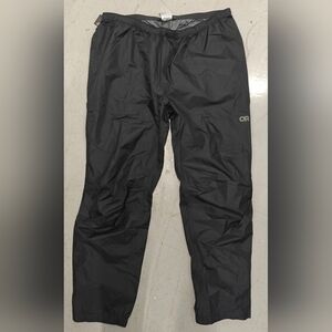 Outdoor Research Pants Mens XL Black Helium Rain DiamondFuse Waterproof 275387